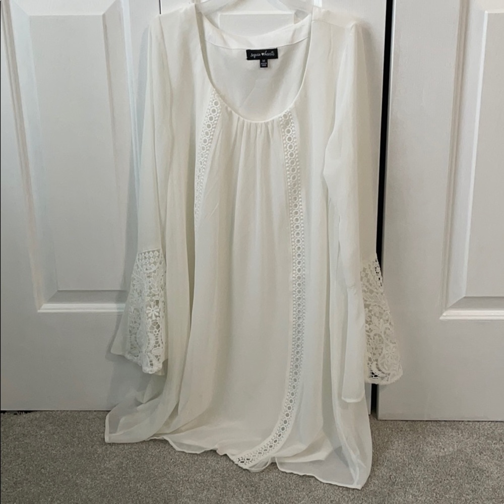 casual flowy white dress